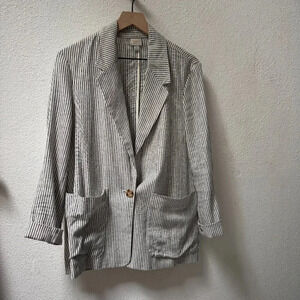 A New Day- Lightweight- Blazer- Pinstripe- Womens M